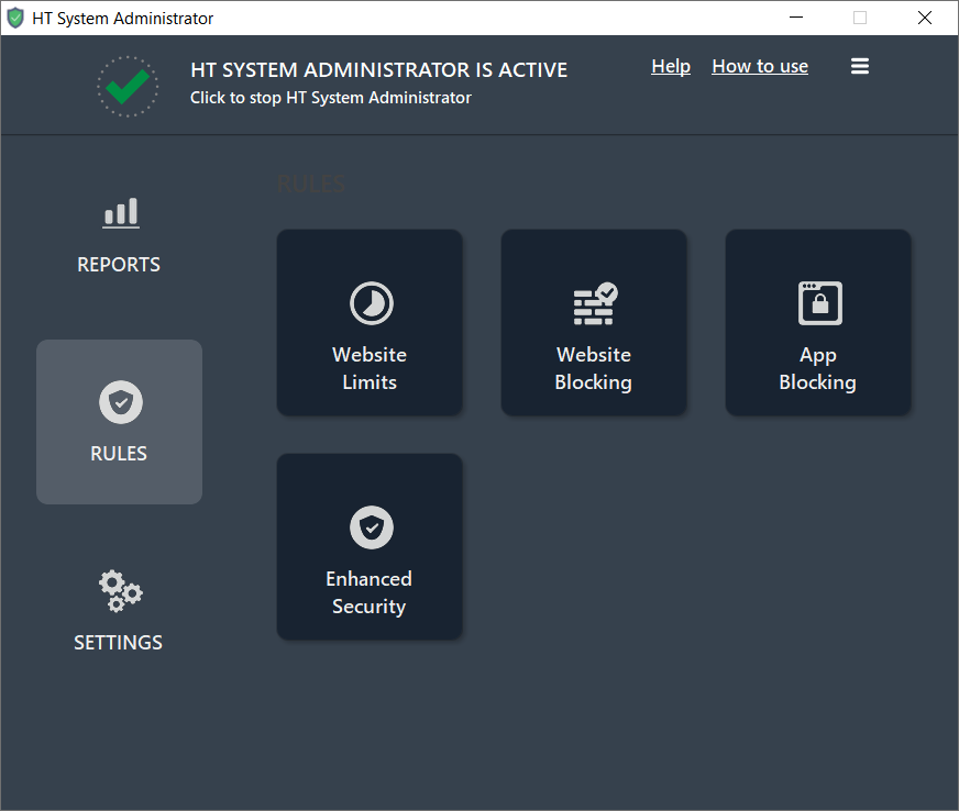 HT System Administrator screenshot