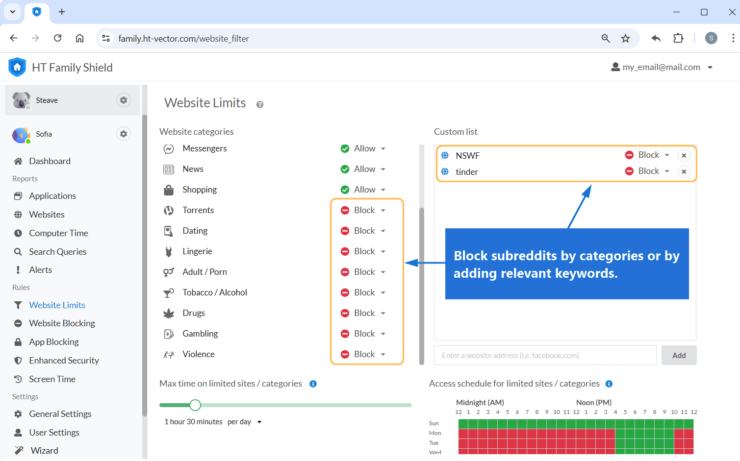 How to block subreddits