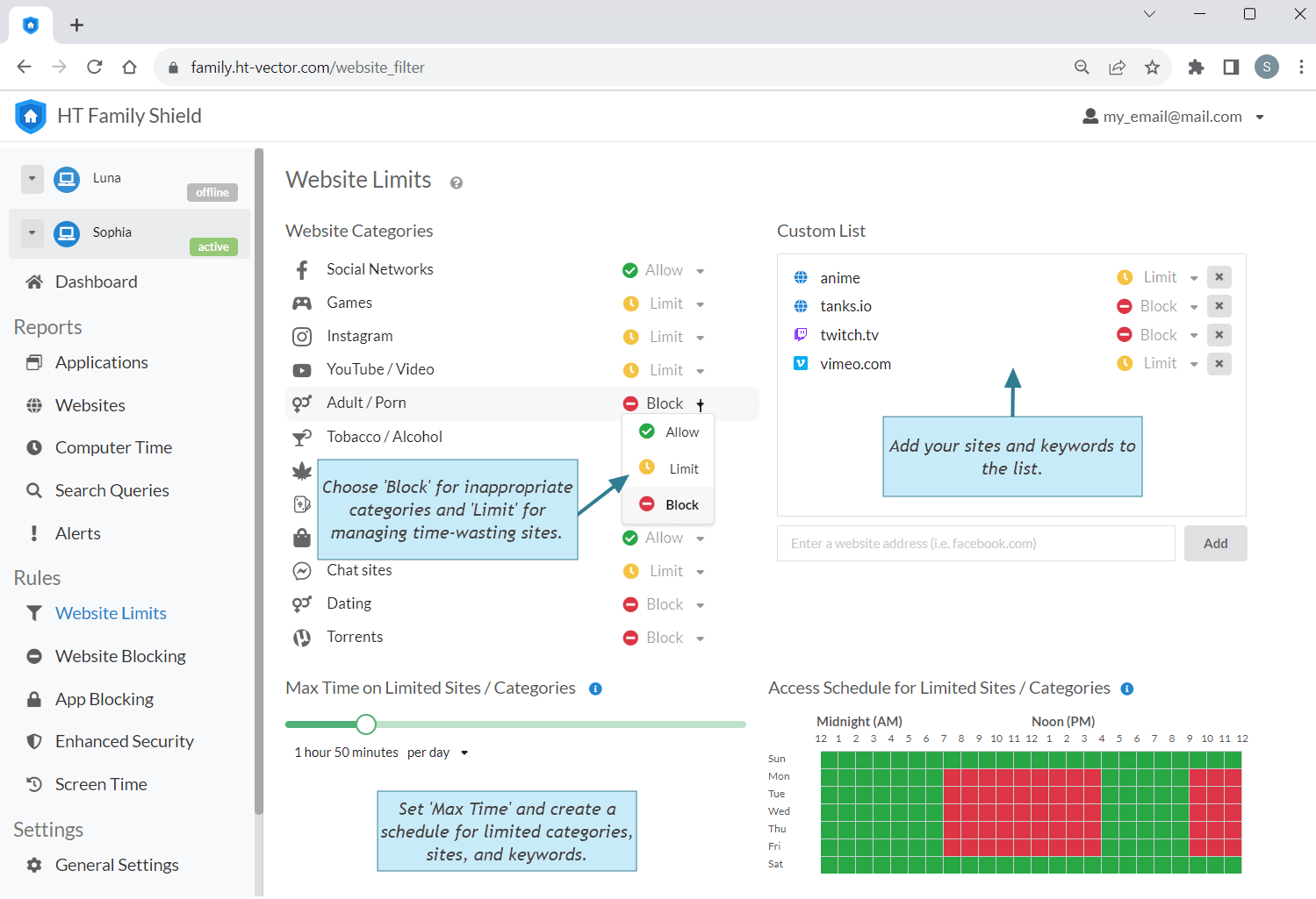 What Keywords To Block For Parental Control