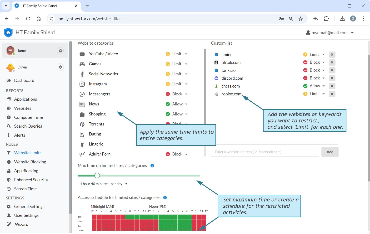 Limit Screen Time & Set App Schedules - Screen Time